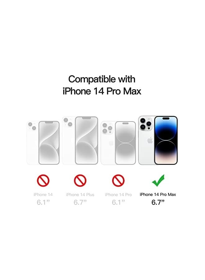 Jetech Full Coverage Screen Protector for iPhone 14 Pro Max 6.7-Inch, 9H Tempered Glass Film Case-Friendly, HD Clear, 3-Pack - Image 2