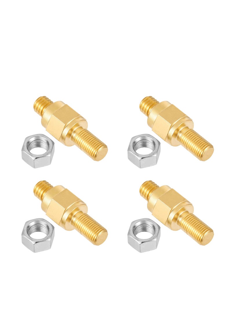 Excefore - Battery Terminal Connectors Set, 4 Pack Long Stud Side Post Battery Terminal Bolt, Standard Battery Post Stud Extender Screws 3/8 16&24 Stud Bolts, Compatible with GM Accessories to Battery - Image 1