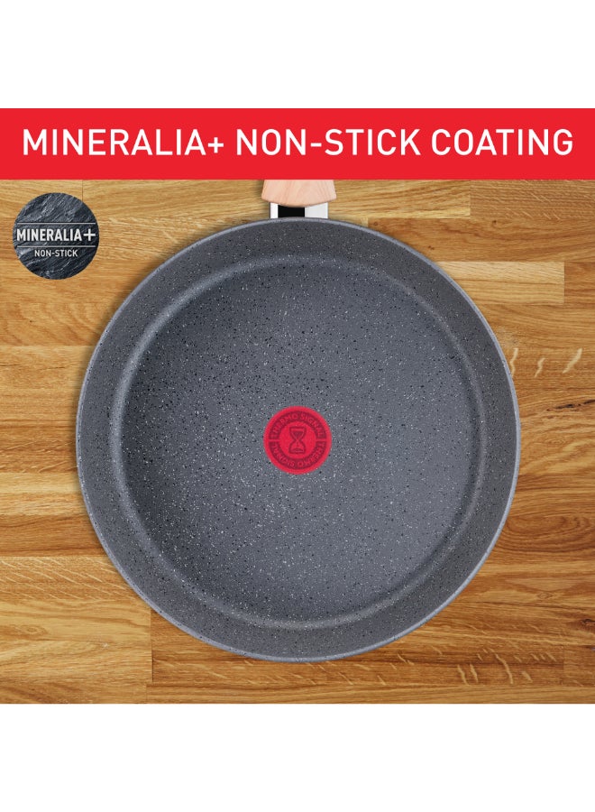 تيفال TEFAL مقلاة | Natural Force 28 سم | سهل التنظيف | طلاء Mineralia+ غير لاصق | معادن طبيعية | مؤشر Thermo-signal | طهي صحي | آمن | صنع في فرنسا | ضمان لمدة سنتين | G2660632 - Image 4