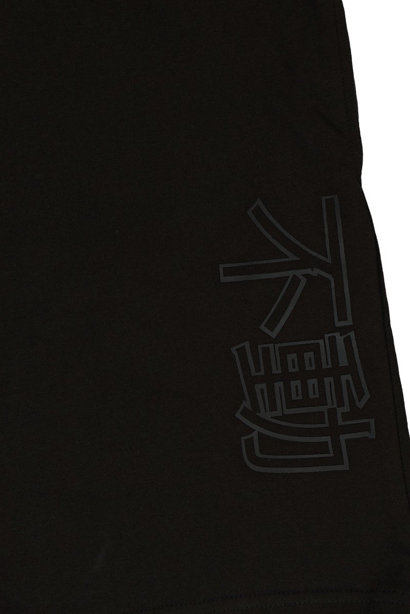 Fudo Men Brand Logo Basic Shorts, Black - Image 4