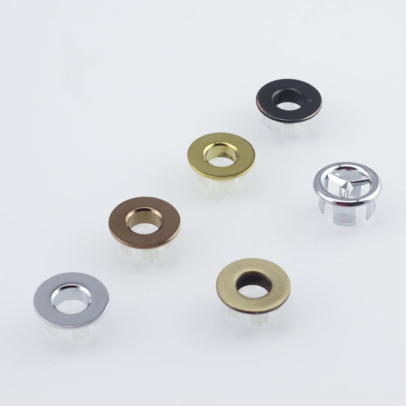 Copper/Plastic Basin Overflow Hole Cover Decorative Cover Ring Gold Antique Color Electroplated Washbasin Overflow Accessories - Image 3
