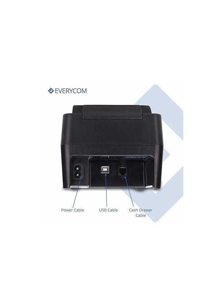 Generic Everycom EC-58 58mm (2 Inches) Direct Thermal Printer- Monochrome Desktop (1 Year Warranty) (USB)  - Image 3
