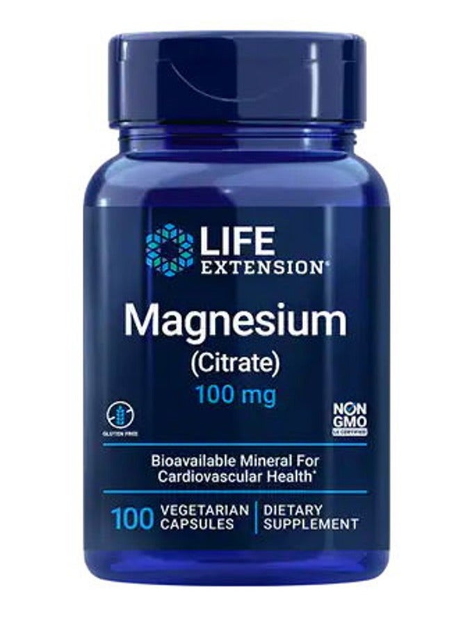 المغنيسيوم من لايف إكستنشن، 100 كبسولة نباتية، 100 ملغ