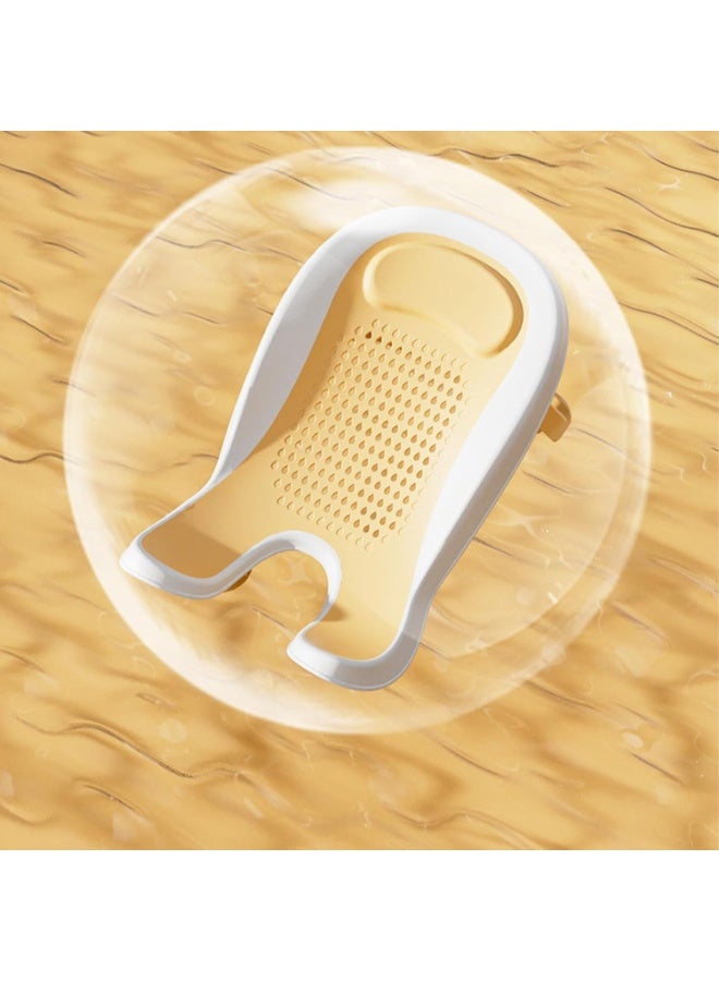 سوفام حمام الرضع متعدد الوظائف، حوض الاستحمام السفلي للاستخدام المنزلي، حوض الغطس المضاد أو أحواض الاستحمام حوض الاستحمام سرير الاستحمام، تصميم قابل للطي للاستخدام المضاد أو الحامل (أصفر) - Image 4