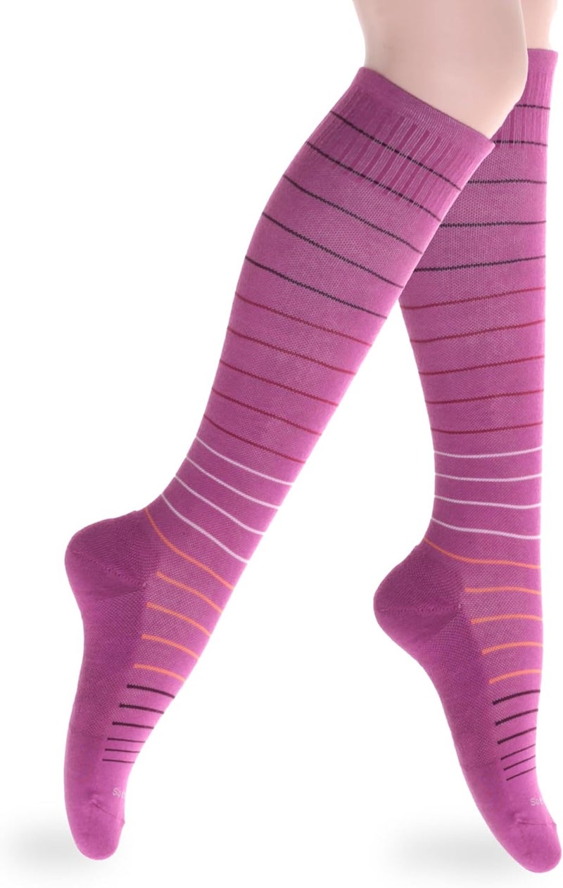 SocksLane جوارب ضغط قطنية من للنساء والرجال. دعم بطول الركبة بقوة 15-20 مم زئبق - Image 1