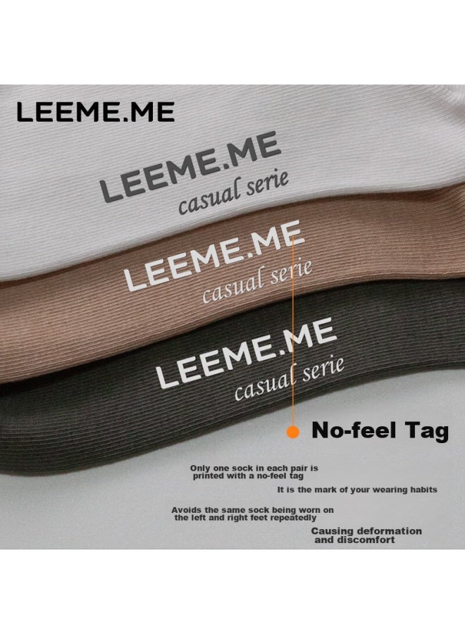 Leeme.me Li Mi Men's Socks [7a Antibacterial Spring New Striped Mid-calf Socks For Men, Casual Socks, 5 Colors - Image 4