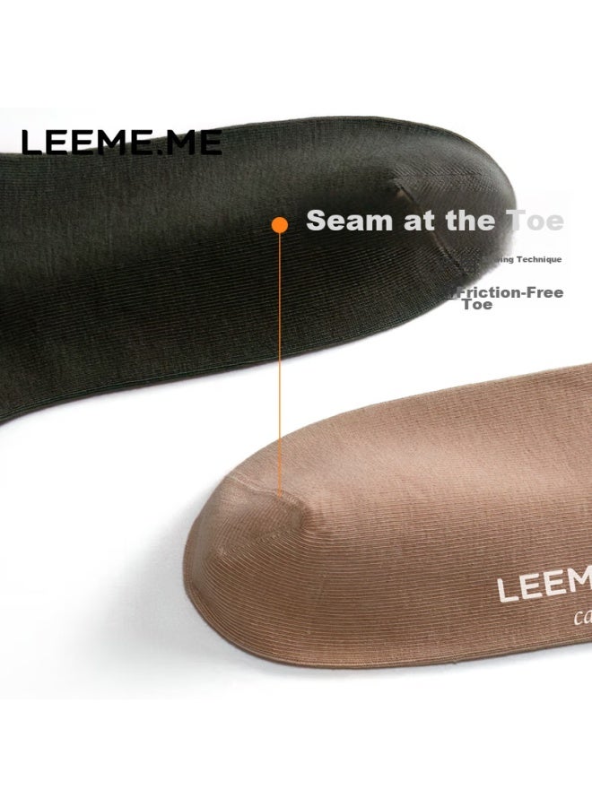 Leeme.me Li Mi Men's Socks [7a Antibacterial Spring New Striped Mid-calf Socks For Men, Casual Socks, 5 Colors - Image 3