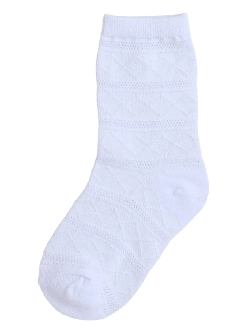 victor and jane Girls 3 Pairs Textured Crew Length School Socks