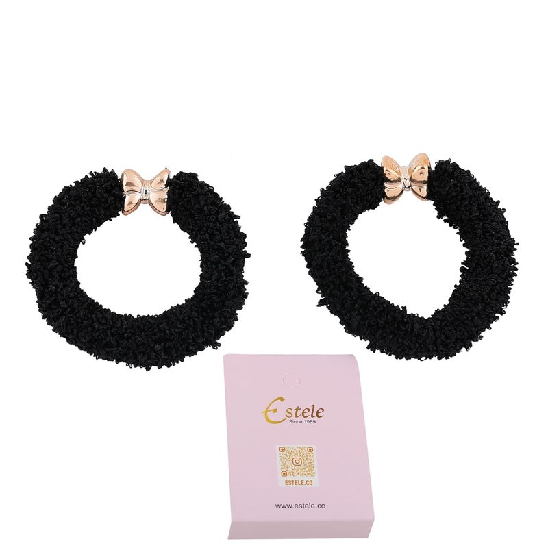 Estele Multicolor Comapct Type Hair Bands for Womensgirls Pack of 2 - Image 3