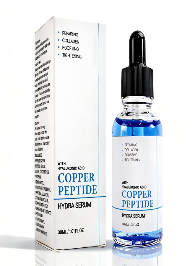 Grospe GHK-Cu Copper Peptide Serum for Face, Hydrating & Firming Facial Serum with Hyaluronic Acid, Helps Improve the Appearance of Fine Lines & Dull Skin, Daily Skincare for Sensitive Skin, 30ml - Image 1