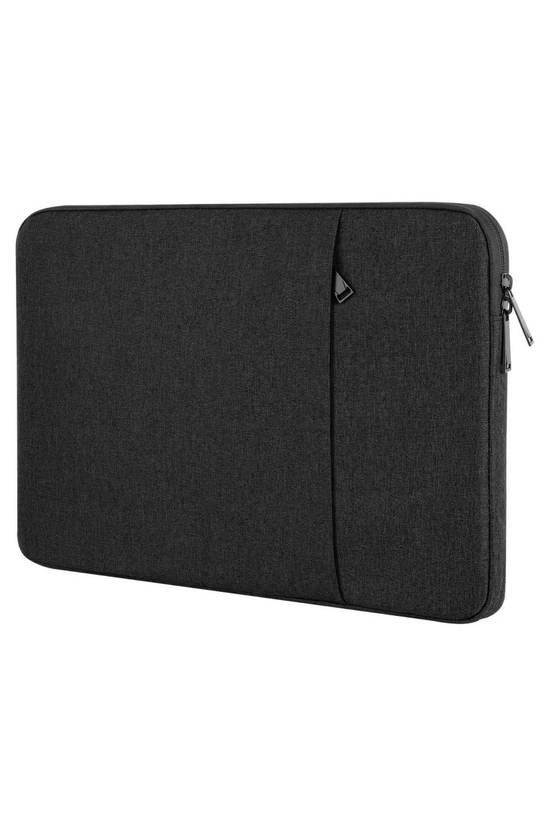 Plan A 15.6 Inch Laptop Sleeve Case Fits 15.3 Inch Tablet MacBook Shockproof Water Resistant Slim Portable Laptop Sleeve with Zipper Pockets Perfect for Travel and Daily Use (Black) - Image 2