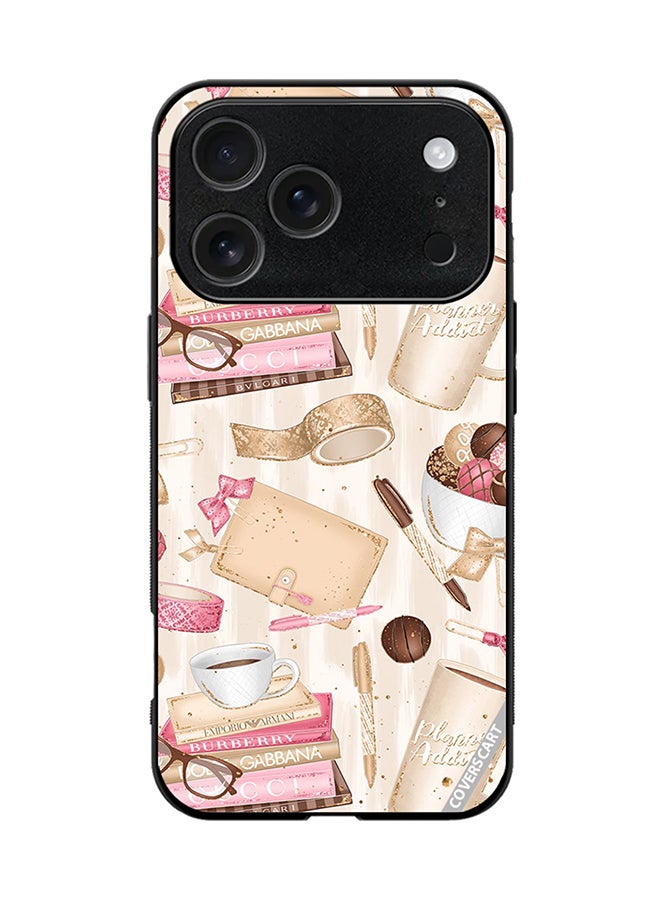 Protective Case Cover For Apple iPhone 17 Pro Girls Hobbies Tags Design Multicolour