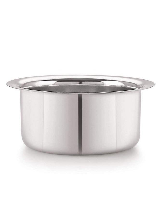 Sonanshi Sonanshi 10 Litre Patila/Bhagona/Tapeli/Bhagauna Stainless Steel with LID  - Image 2