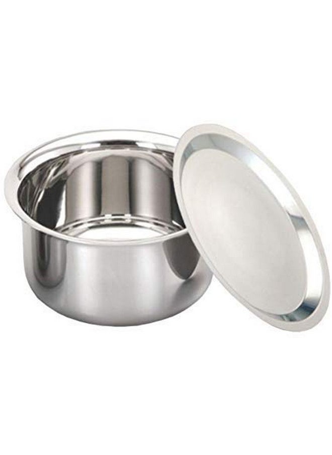 Sonanshi Sonanshi 10 Litre Patila/Bhagona/Tapeli/Bhagauna Stainless Steel with LID  - Image 1