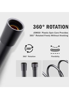 Jomoo 59 inch Flexible PVC Shower Hose for Handheld Shower, Matte Black PVC Shower Bidet Hose  - Image 4