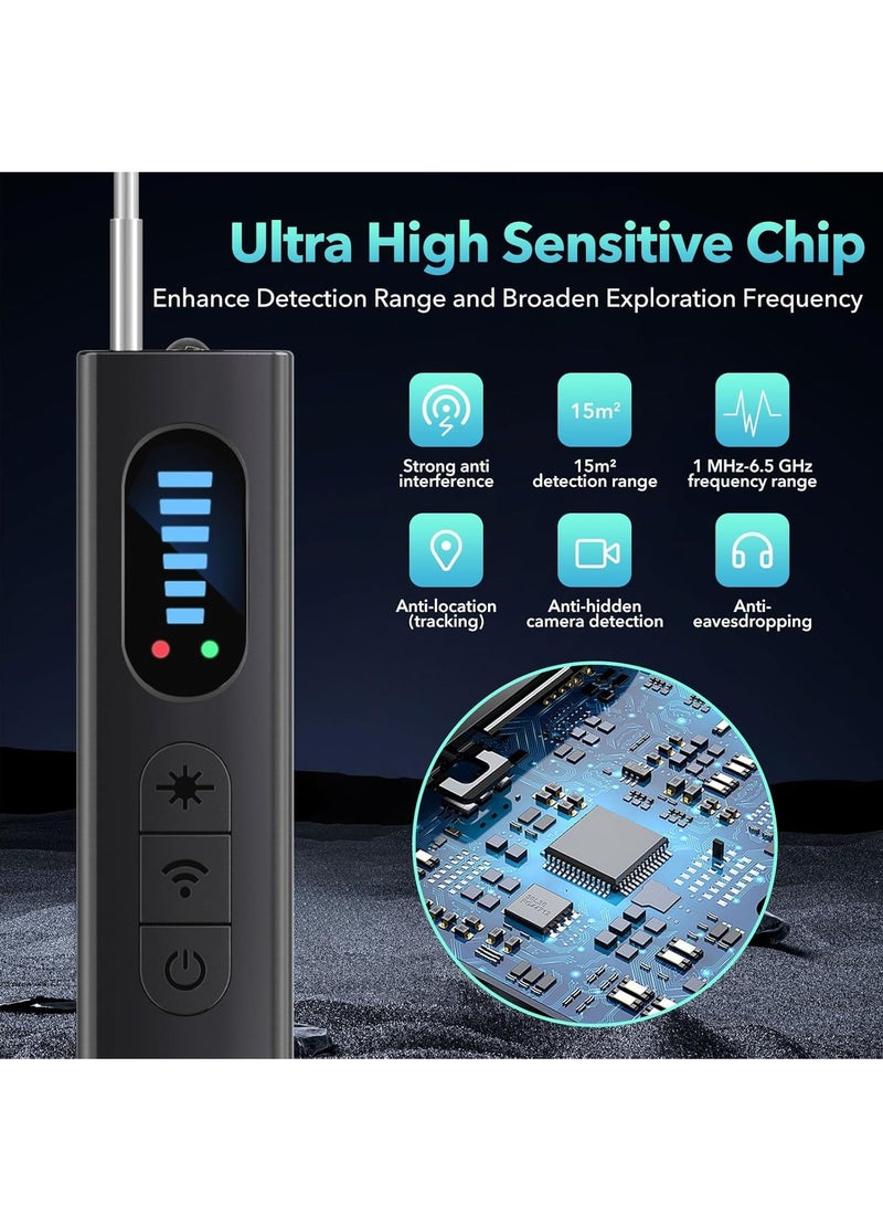 EVEREEN Hidden Camera Detectors, Mini Anti-Spy Camera Detectors, Portable RF Signal Scanners, Bug Detectors, Listening Devices Detectors, Car, Office, Hotel, Travel - Image 2