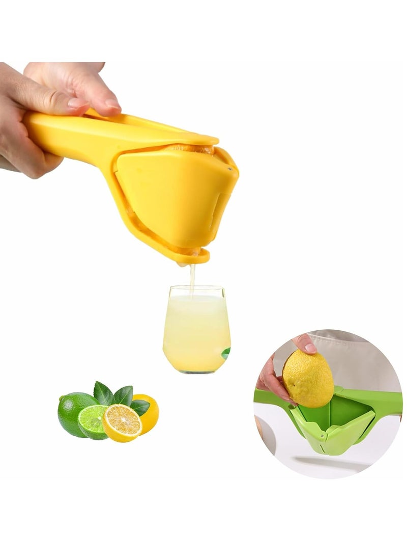 إسكدنيا Lemon Squeezer Manual Lemon Juicer，Easy to Use，Space-Saving Storage (Yellow) - Image 1