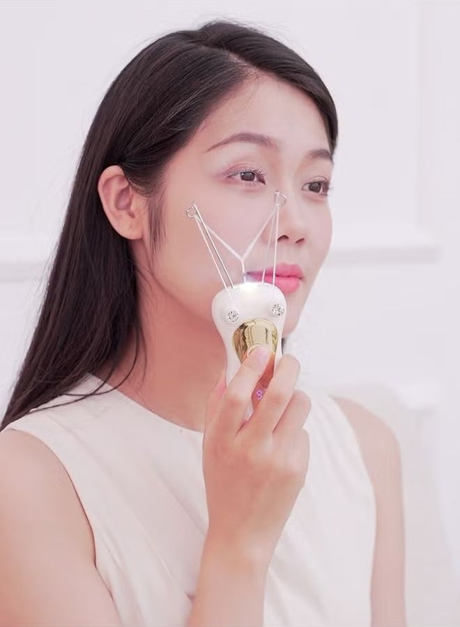 Facial Hair Remover Electric Threading hair removal for women Rechargeable Hair Removal Epilator Instant And Painless Remover With In-Built LED Light - Image 2