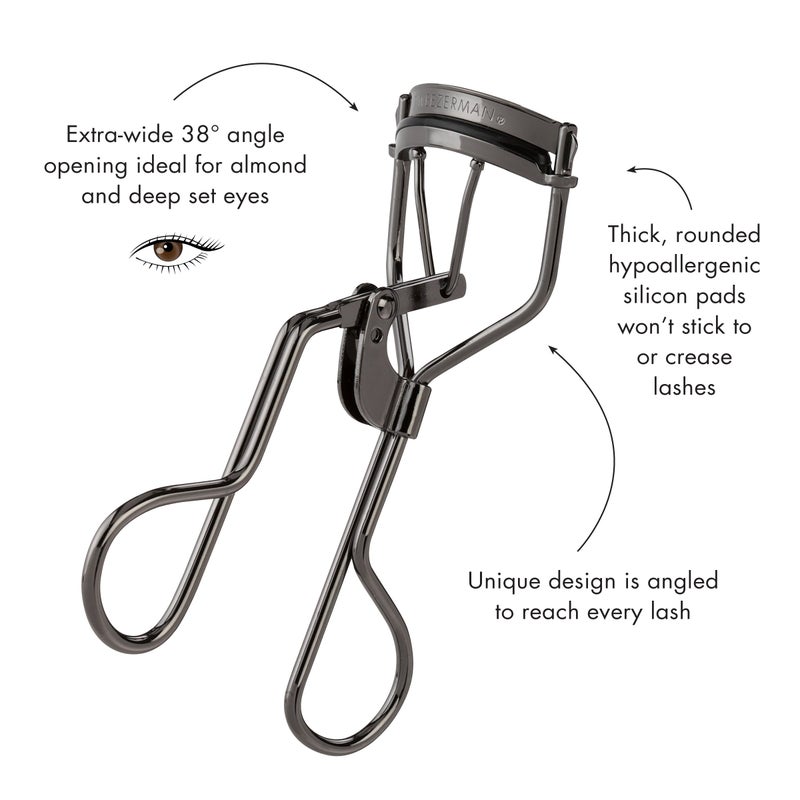 Tweezerman Pro Master Black Eyelash Curler - Designed for Almond-Shaped Eyes - Image 3