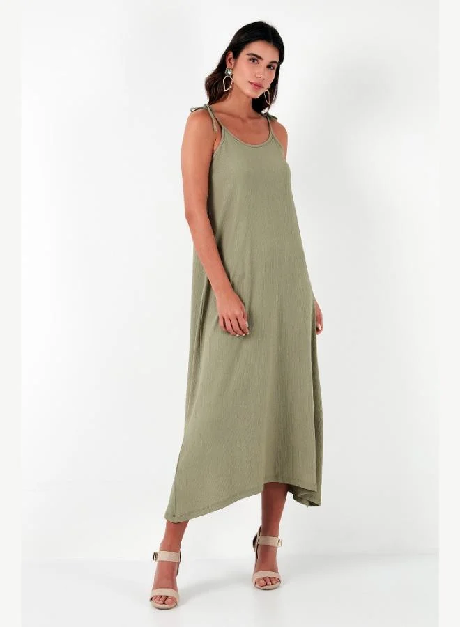 Lela  Lela Regular Fit Strappy Long Dress Women's Dress 5865732 for Women | Best Price UAE