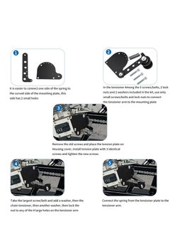 SYOSI Chain Adjusters for Motorized Bicycles - Effortlessly Maintain Chain Tension, Compatible with 49cc, 66cc, and 80cc Engines  - Image 4