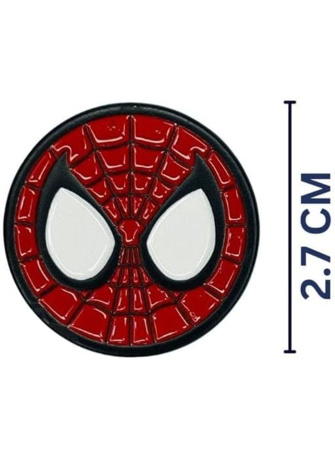 RYN Spider-Man Superhero Logo Bade for Mobile, Laptop,Jackets, Backpacks, and Hats – Red and Black - Image 2