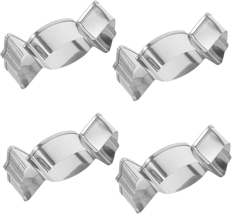 Stainless Steel Cookie Cutters Set of 4 for Baking Cake Decorating DIY Biscuit Molds - Image 1