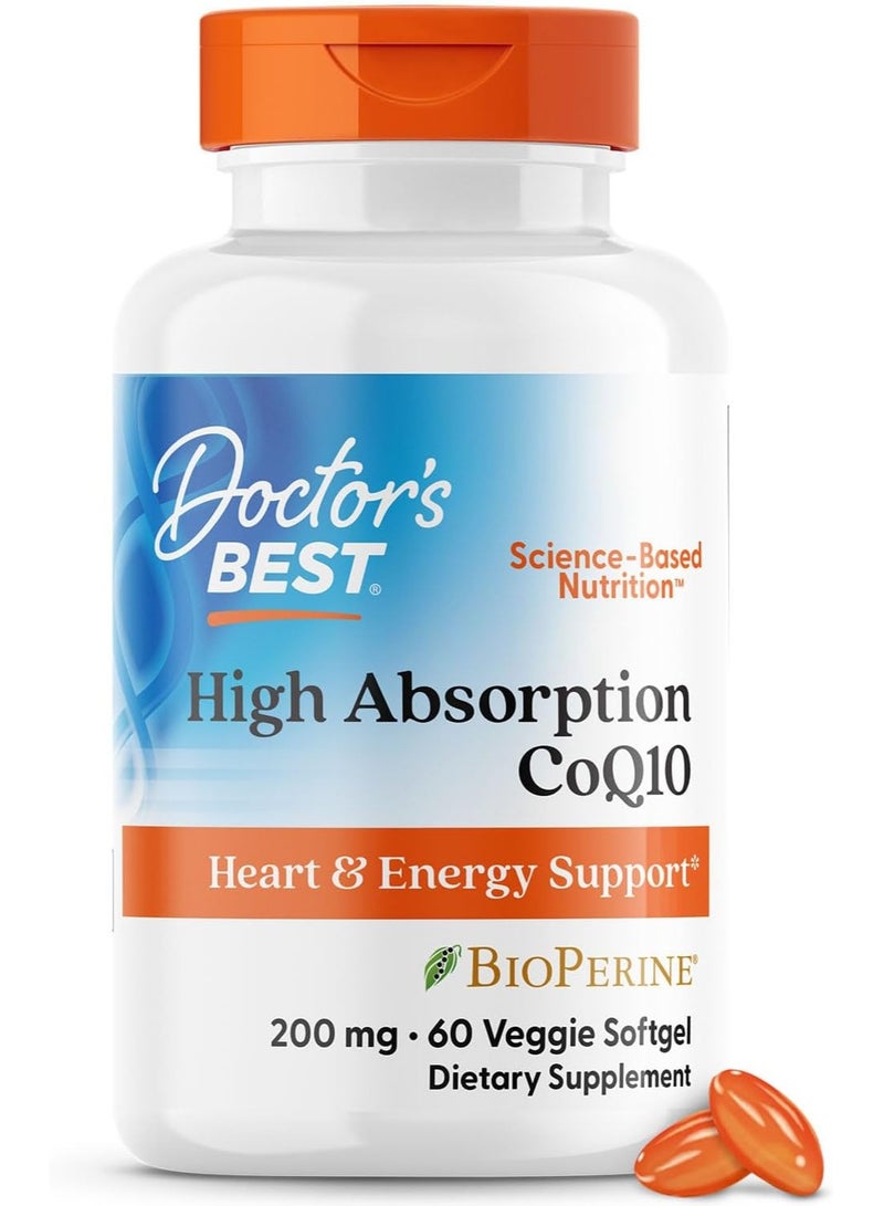 Doctor's BEST Hi Abs CoQ10 200mg  60VSG  - Image 1