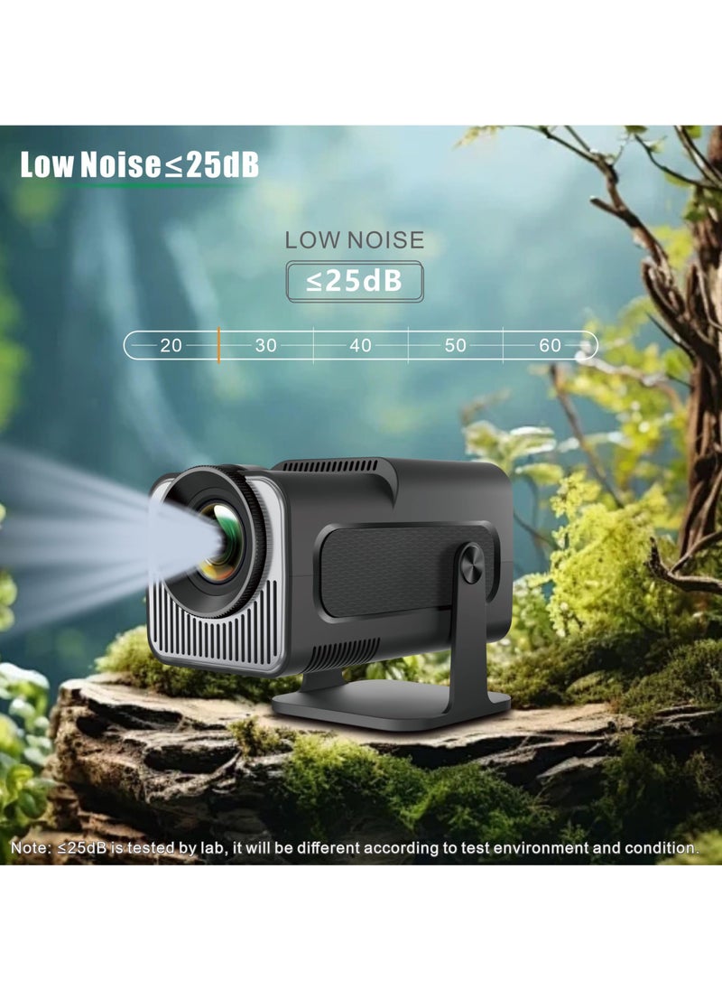 جهاز عرض محمول، جهاز عرض صغير HY320 HY320 مزود بخاصية الواي فاي والبلوتوث، يدعم 4K 1080P مع نطاق WIFI6 ثنائي النطاق BT5.0 Android 11، جهاز عرض تلفاز ذكي بتصحيح الانحراف التلقائي للهاتف/عصا التلفزيون/ الكمبيوتر المحمول