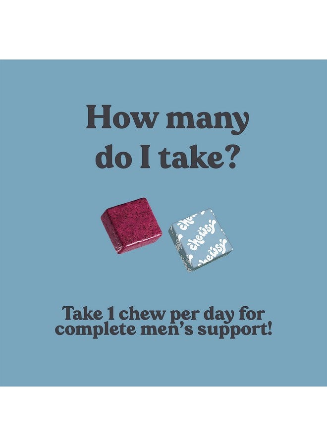 CHEWSY - Men's Multivitamin Chews - Immune and Energy Support, Vitamin A, B12, C, D3, E, Folic Acid, Probiotics, Zinc - 30-Day Supply - Image 5