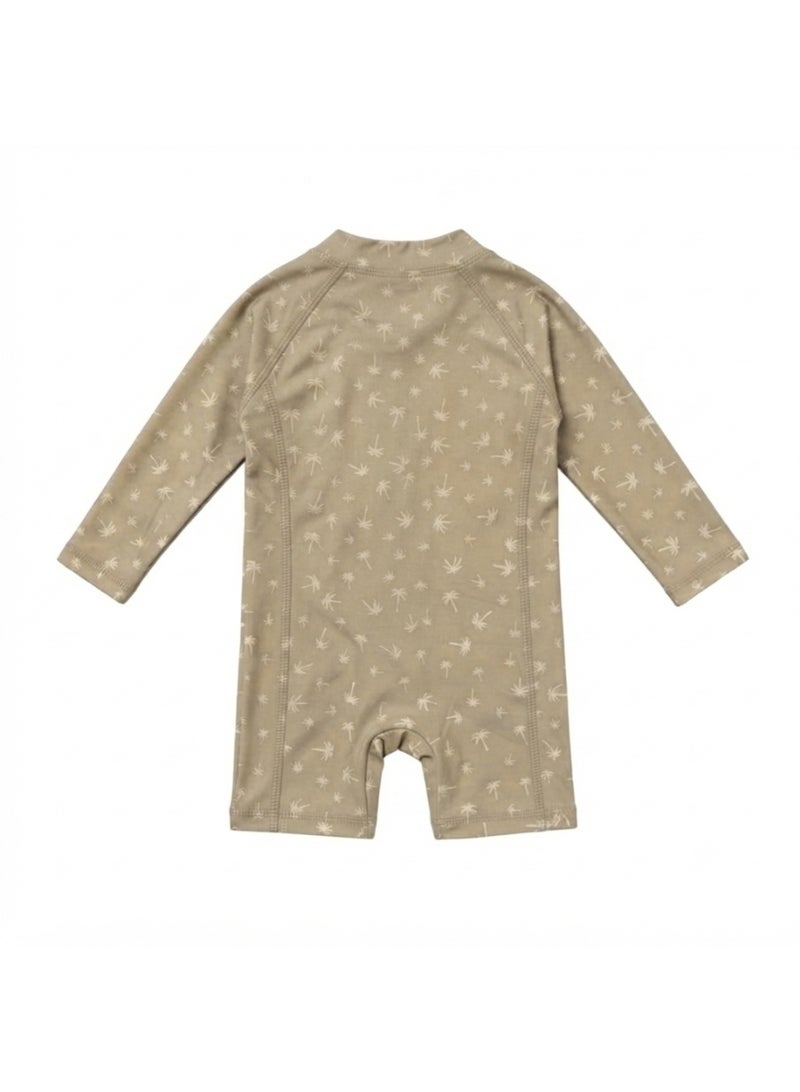 Slipstop Palm Sand Baby Boys One Piece Full Print Swimsuit - Quick Dry UV Sun Protection Swimwear - Image 2