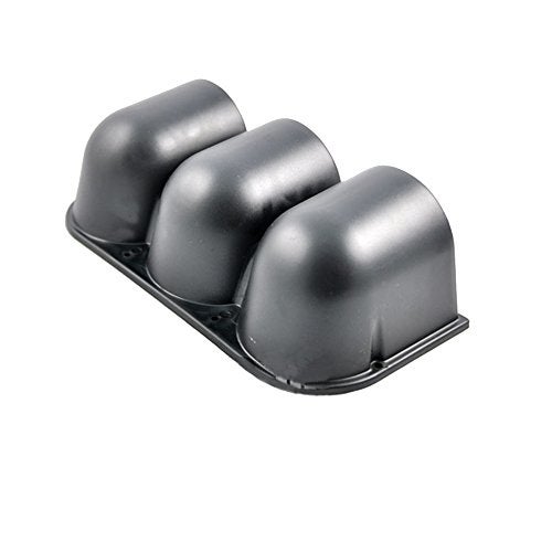 ESUPPORT حامل عدادات داش ثلاثي الثقوب 52 مم أسود للسيارات 2" - Image 4