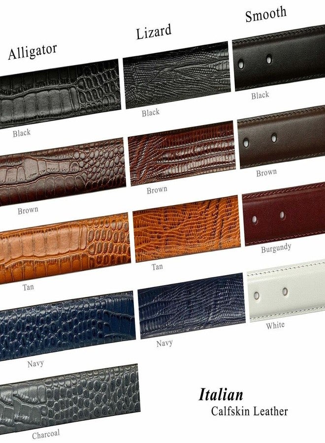 Belts.com Carmelo_Genuine Full-Grain Cowhide Leather Designer Golf Dress Belt 1-1/8"(30mm) Wide (Smooth White, 34) - Image 3