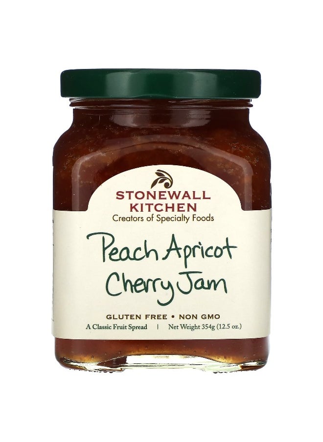 Stonewall Kitchen Stonewall Kitchen, Peach Apricot Cherry Jam , 12.5 oz (354 g)  - Image 1