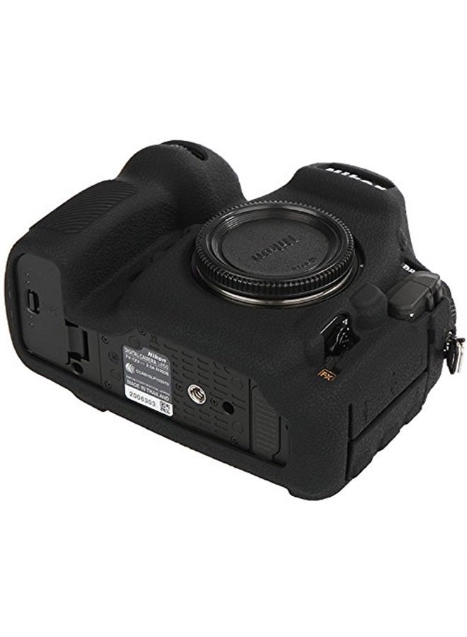 STSEETOP غطاء كاميرا نيكون D850، غطاء كاميرا احترافي من السيليكون المطاطي القابل للفصل لحماية كاميرا نيكون D850 (أسود) - Image 5