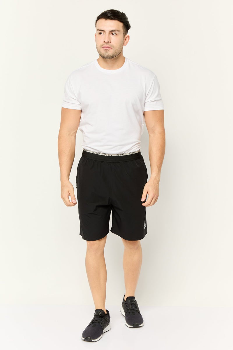 RBX Men Sportswear Fit Outdoor Drawstring Shorts, Black  - Image 2