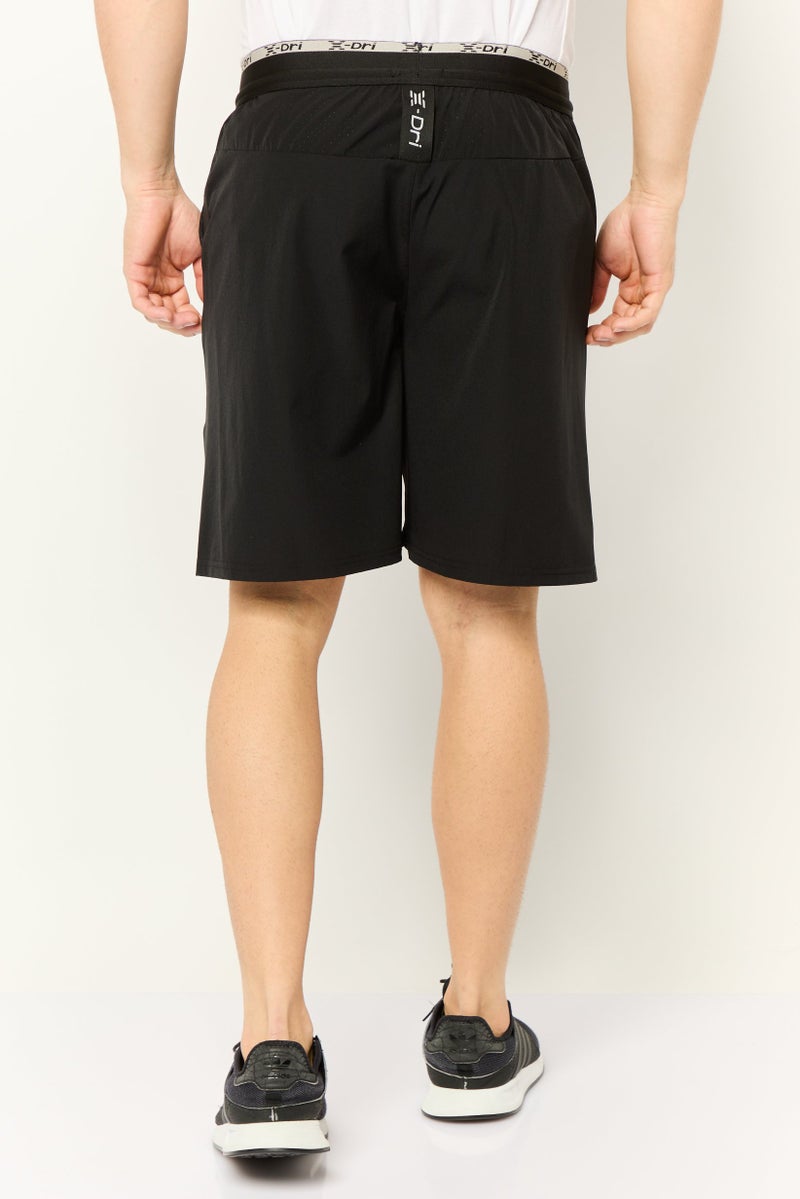 RBX Men Sportswear Fit Outdoor Drawstring Shorts, Black  - Image 4