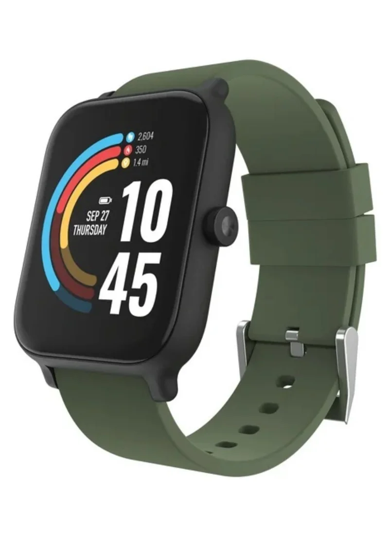 إيفو Evo 24/7 Unisex Interactive-Fitness Tracker Watch Black/Green, EV1S01-G25
