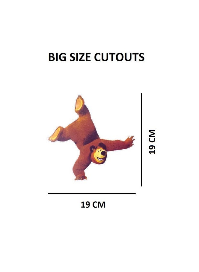 FI - FLICK IN 58 pcs 2nd Birthday Decoration for Girls Kit 2nd Birthday Decoration for Baby Girl Masha Theme Bday Decorations Items with Cutouts (Pack of 58,Pink,White & Purple) - Image 4