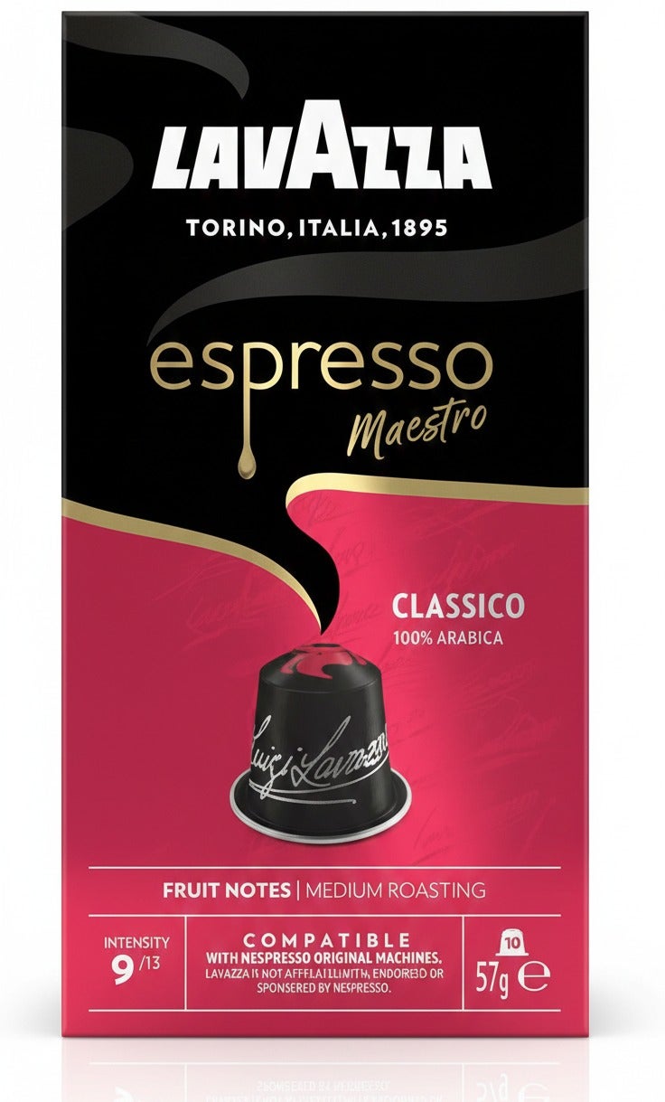 Lavazza Nespresso Compatible Espresso Maestro Classico 10 Coffee Capsules 57g - Image 1