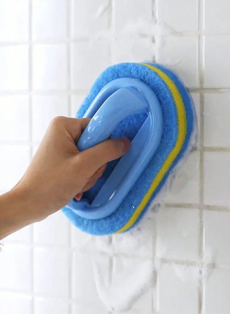 sokany Thick Magic Sponge, Easy Cleaning Without Electricity, Multi-surface Cleaning Brush for Kitchen and Bathroom, Suitable for Glass, Walls, Tiles, Ceramics, And Sinks, Essential Home Cleaning Tools, Blue  - Image 3