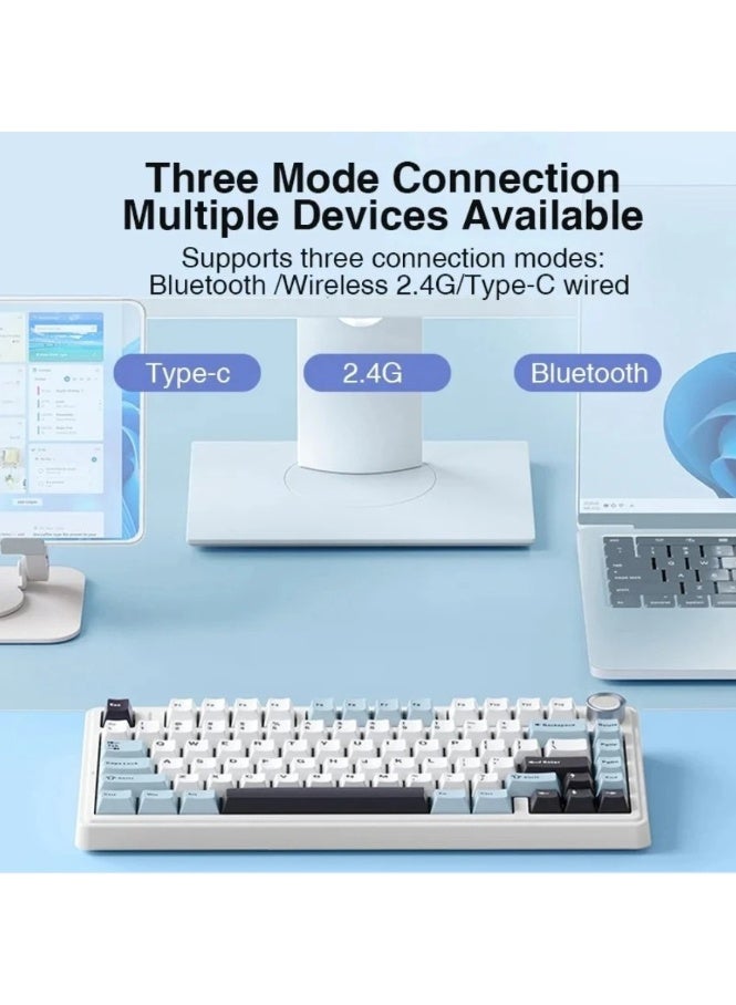 أولا كل قوي F75 ماكس الثالث الاختبار المزيف لوحة المفاتيح الميكانيكية  التحكم اللاسلكي - Image 3