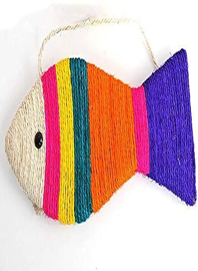 ميكو وسادة خدش للقطط من ميكو، لعبة خدش إبداعية على شكل سمكة، سجادة خدش من السيزال مع حبل للتعليق، مناسبة للجدران والأرضيات والأرائك وغرف المعيشة، سجادة نوم للقطط (كبيرة) - Image 2