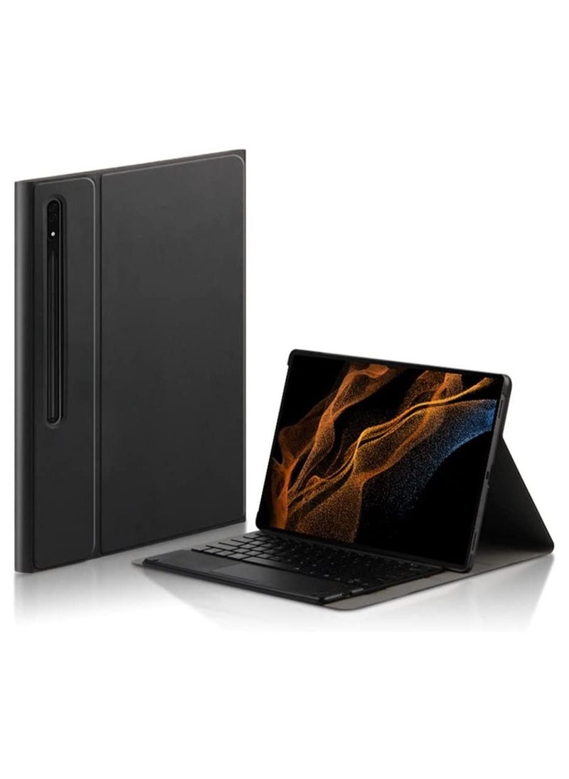 VKL - Keyboard Case for Galaxy Tab S8 Ultra 14.6 inch 2022, Wireless Detachable Backlight with Touchpad, Protective Cover - Image 1