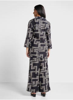 Biba Printed Jacket Palazo With Inner  - Image 2