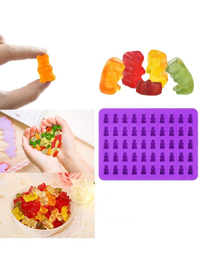 Bear Shaped Chocolate Cavity Ice Mould Purple 19x13.7x1cm - Image 5