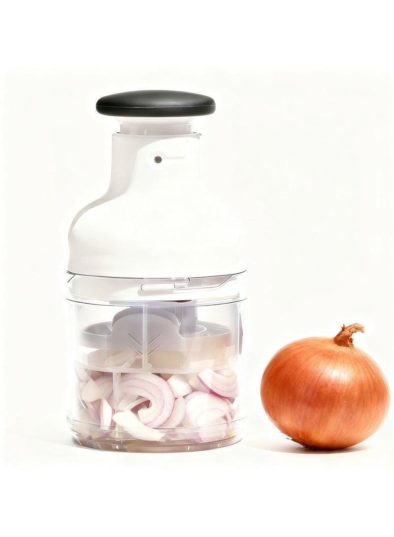 general Multifunctional Manual Press Chopper - Garlic Mincer Vegetable Dicer & Ginger Crusher Easy Kitchen Food Prep Tool - Image 3