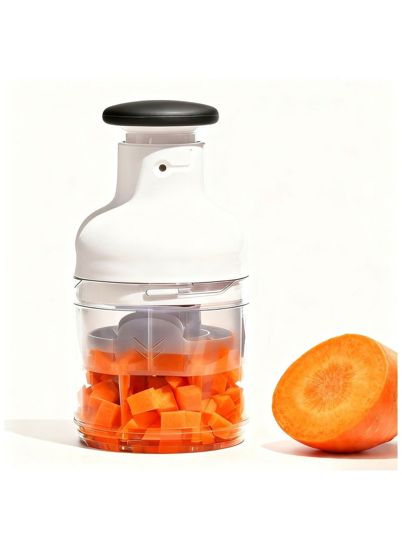 general Multifunctional Manual Press Chopper - Garlic Mincer Vegetable Dicer & Ginger Crusher Easy Kitchen Food Prep Tool - Image 1