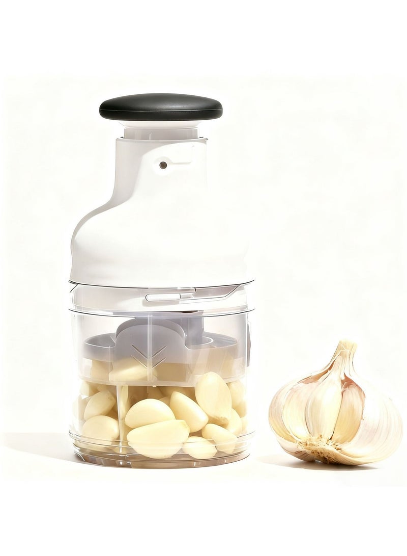 general Multifunctional Manual Press Chopper - Garlic Mincer Vegetable Dicer & Ginger Crusher Easy Kitchen Food Prep Tool - Image 4