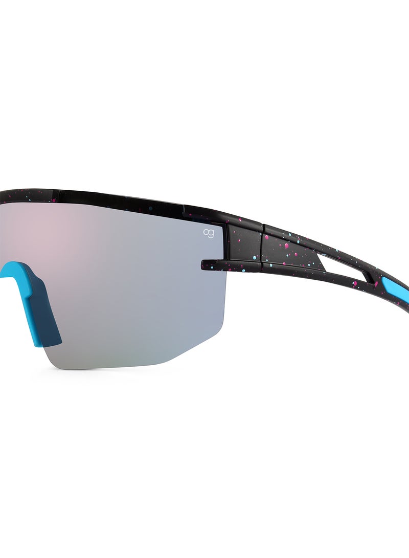 Woggles Unisex Uv-Protected Black Sports Sunglasses - Image 2